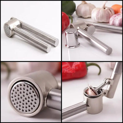 Stainless Steel Hand Squeeze Juicer Garlic Press