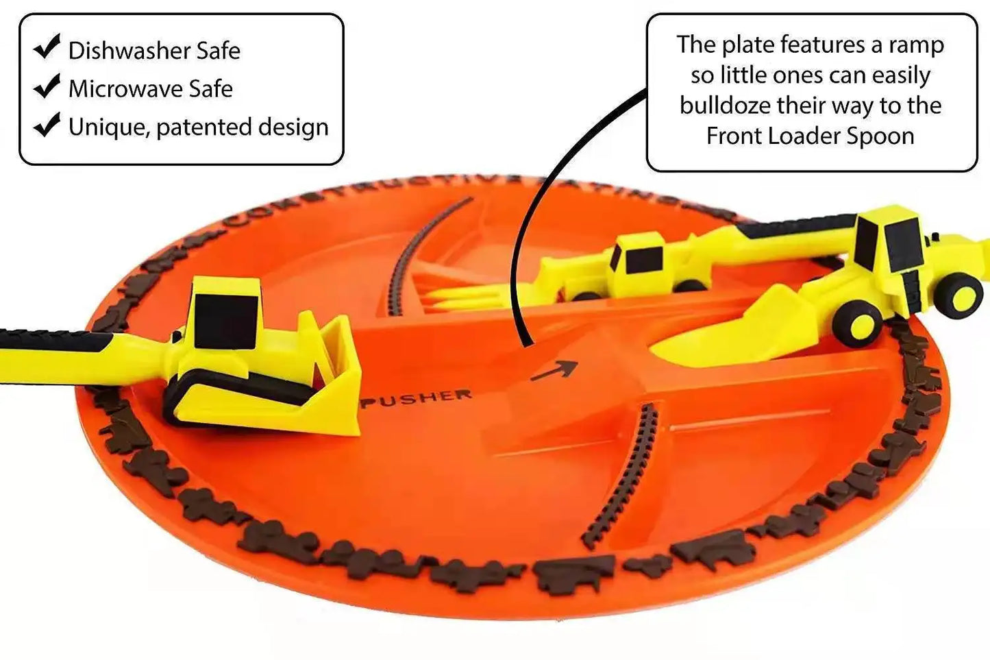 Bulldozer Construction Cutlery