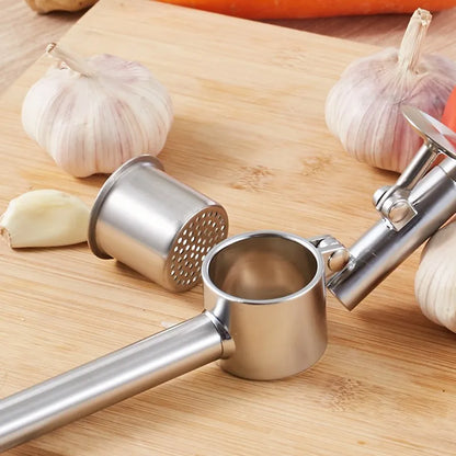 Stainless Steel Hand Squeeze Juicer Garlic Press