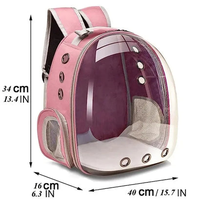 Transparent Capsule Bubble Pet Backpack