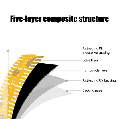 Removable 3D Cartoon Height Stickers