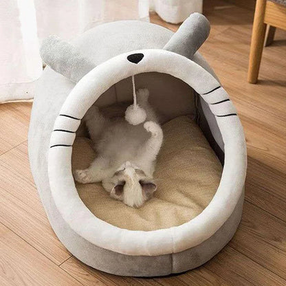 Cartoon Deep Sleep Cat Bed