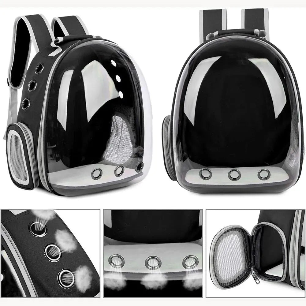 Transparent Capsule Bubble Pet Backpack