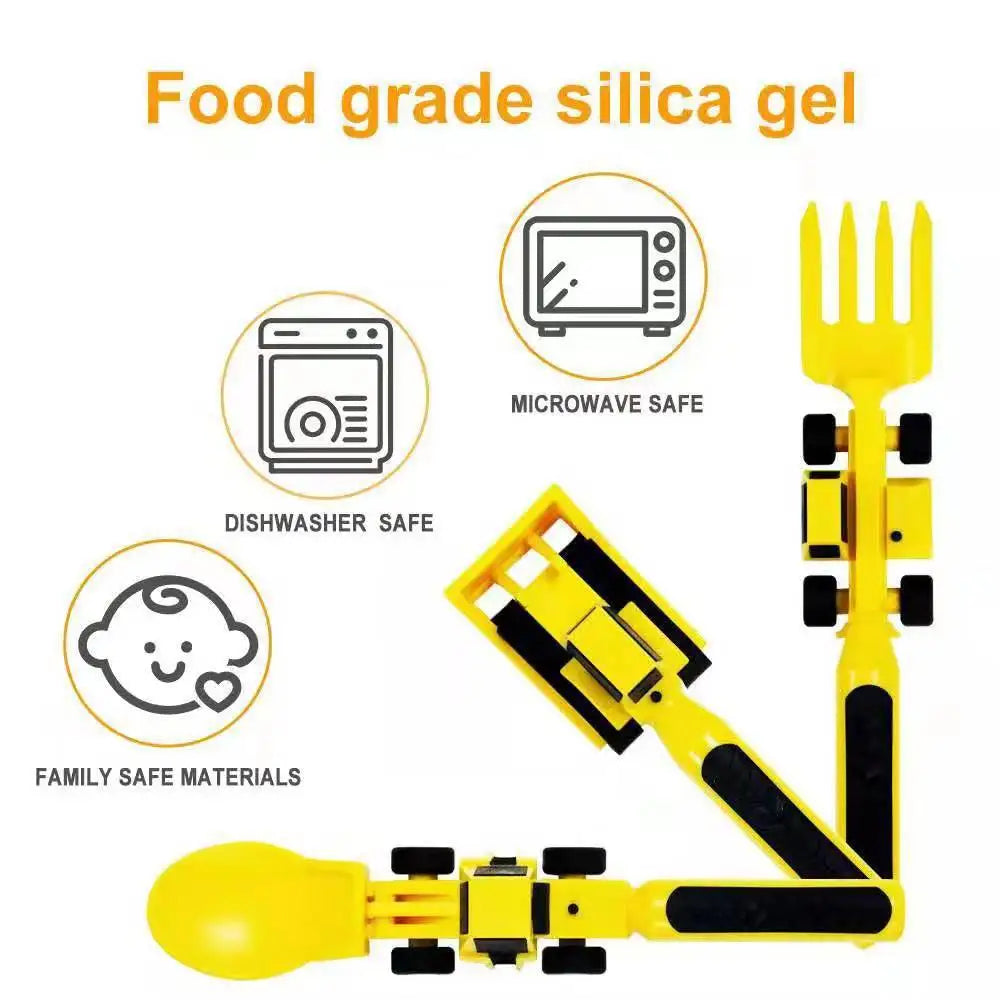 Bulldozer Construction Cutlery